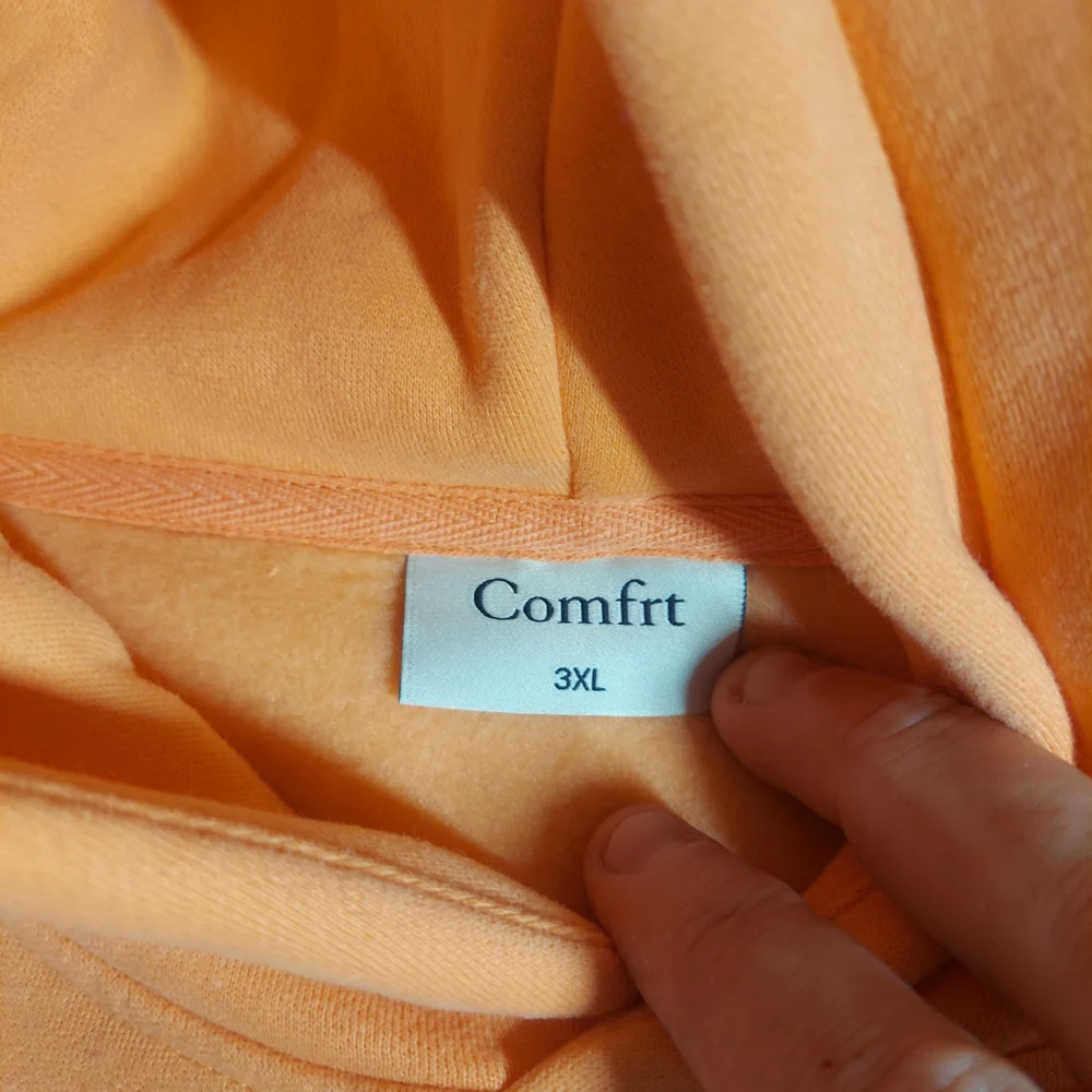Comfrt Signature Heavyweight Hoodie Coral Pink Unisex 3XL EUC Oversized Luxury - Picture 3 of 10